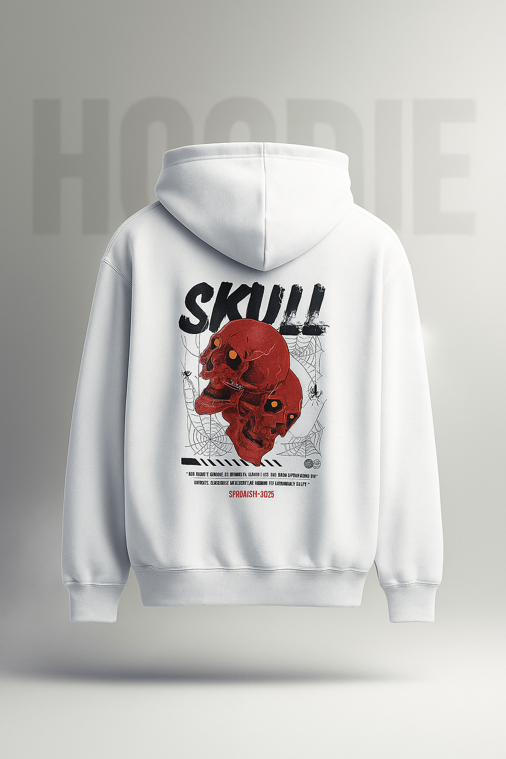 Skull Hoodie – Heavyweight Cotton Fleece Hoodie for Men & Women | ShopHash