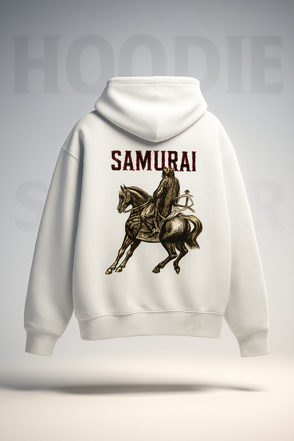 "SAMURAI" Men'sOversized Hoodie – 400 GSM Premium Cotton Streetwear | ShopHash