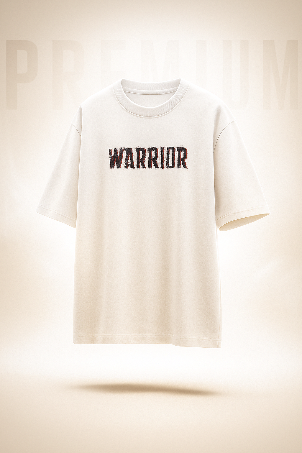 WARRIOR Oversized T-Shirt – 240 GSM Heavyweight 100% Cotton | Unisex Streetwear Tee | ShopHash