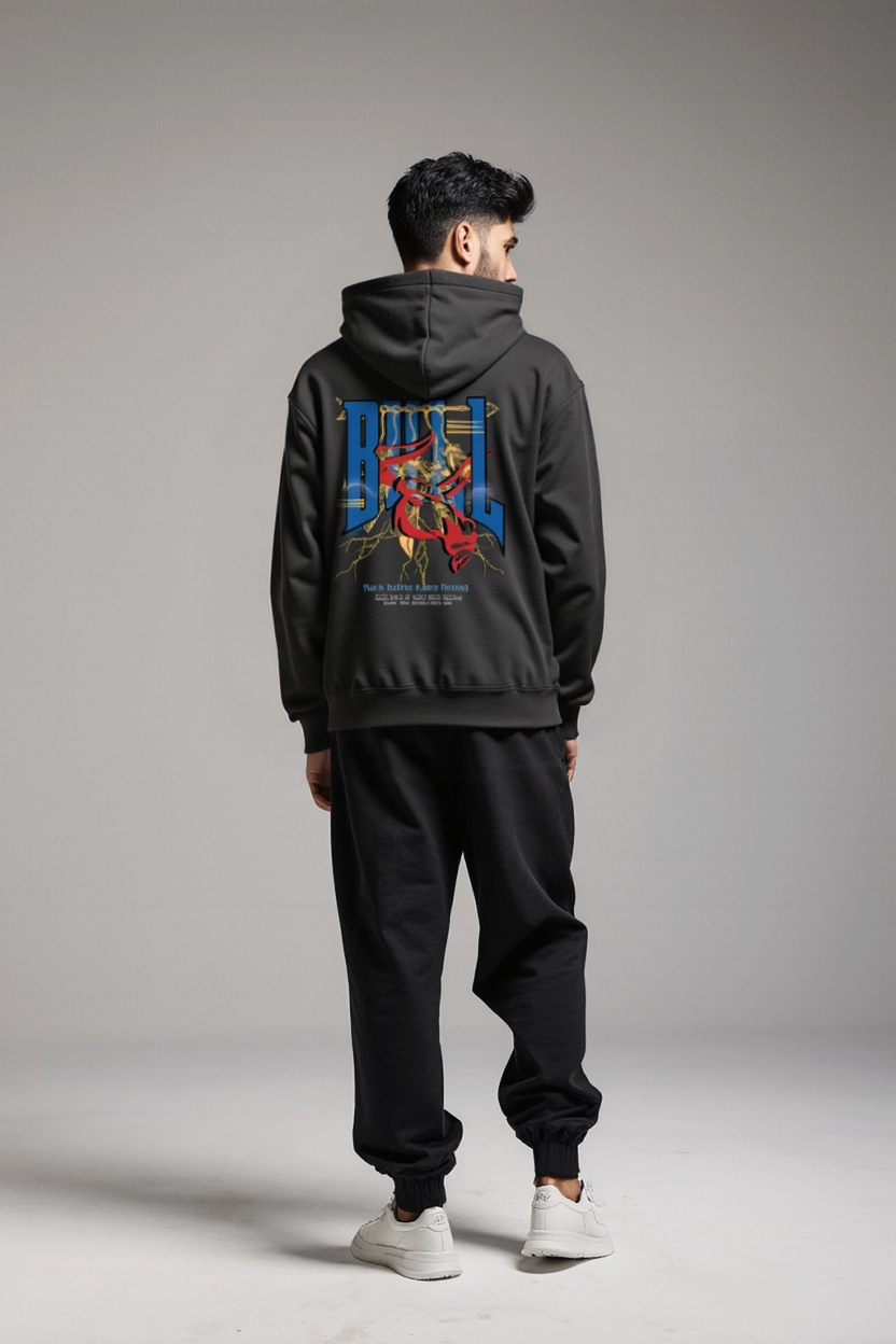 Men's Premium "BULL" Graphic Hoodie – Rule The Streets, Not The Herd | ShopHash